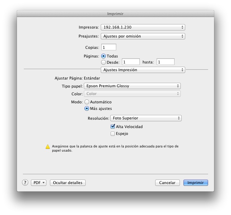 Seleccionar El Tipo De Papel Para Imprimir En Lightroom