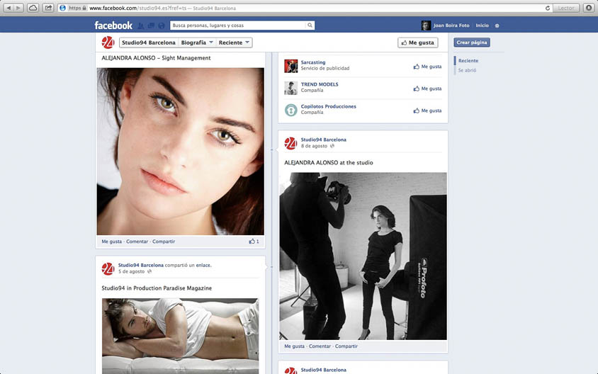Cómo conseguir más clientes trabajando correctamente el marketing digital, en fotografía. 3 Crear Página Facebook Fotógrafo