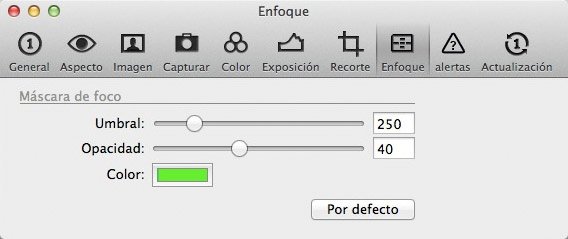 Preferencias De Máscara De Foco En Capture One Pro