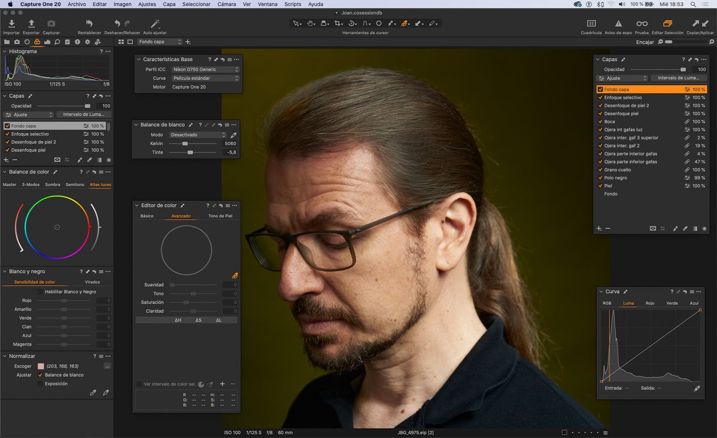 Edición De Retrato En Capture One