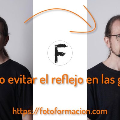 Cómo evitar el reflejo en las gafas en retrato