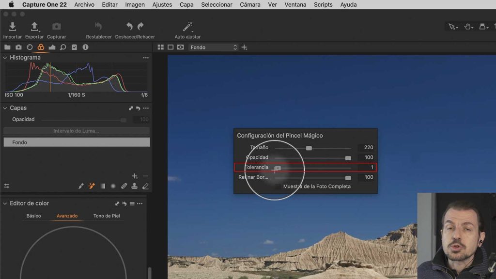 Opciónes Del Pincel Mágico En Capture One