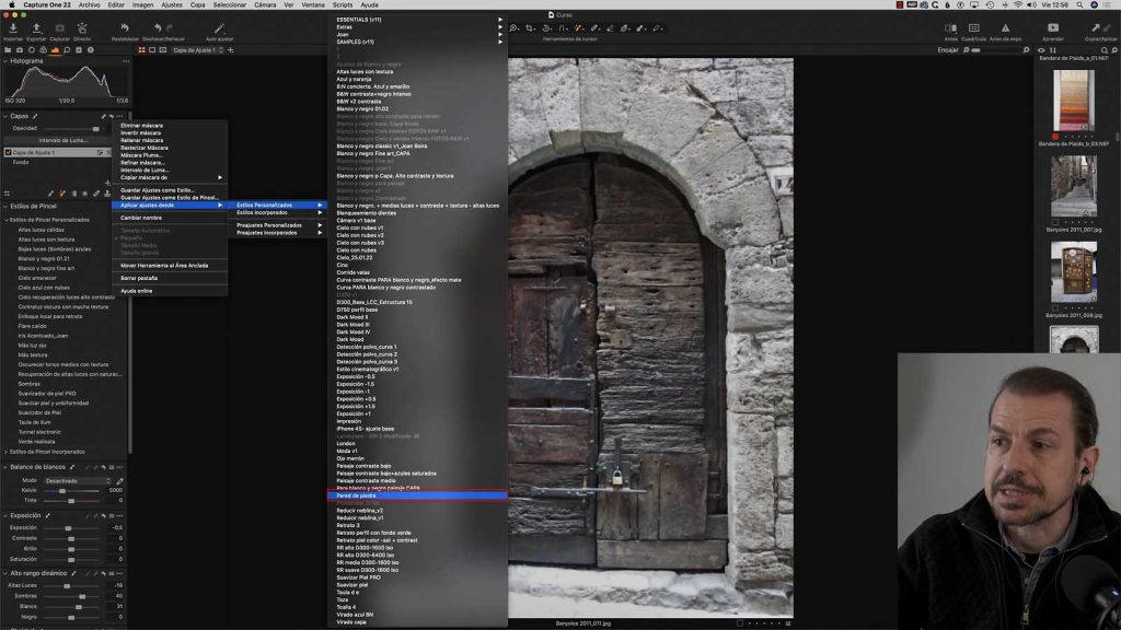 Aplicar Ajustes Desde Un Estilo A Una Capa En Capture One