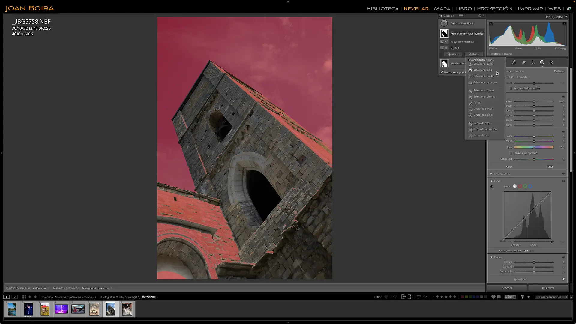 Cómo combinar máscaras en Lightroom Classic 10 Restar Máscaras En Lightroom